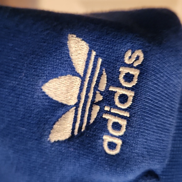 Adidas Original Men's Big Trefoil Out Pull Over Hoody - Blue/White - Siz… - Picture 2 of 5